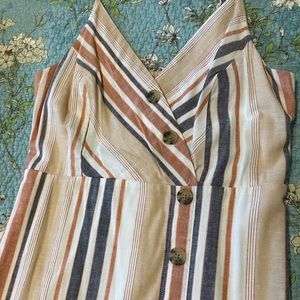 Express summer midi striped dress, S